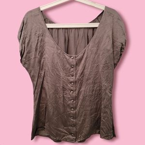 100% silk blouse with buttons